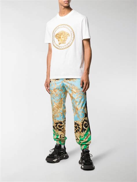 versace print joggers|Versace men's suits online.